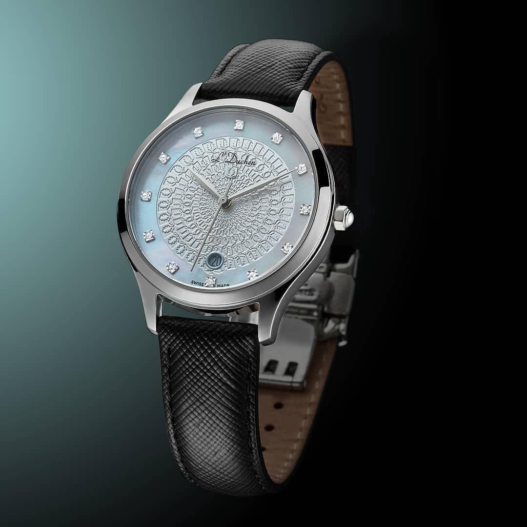 Женские часы L`Duchen Grace D 791.11.33, механизм кварцевый, циферблат белый, браслет кожа — Изображение 3